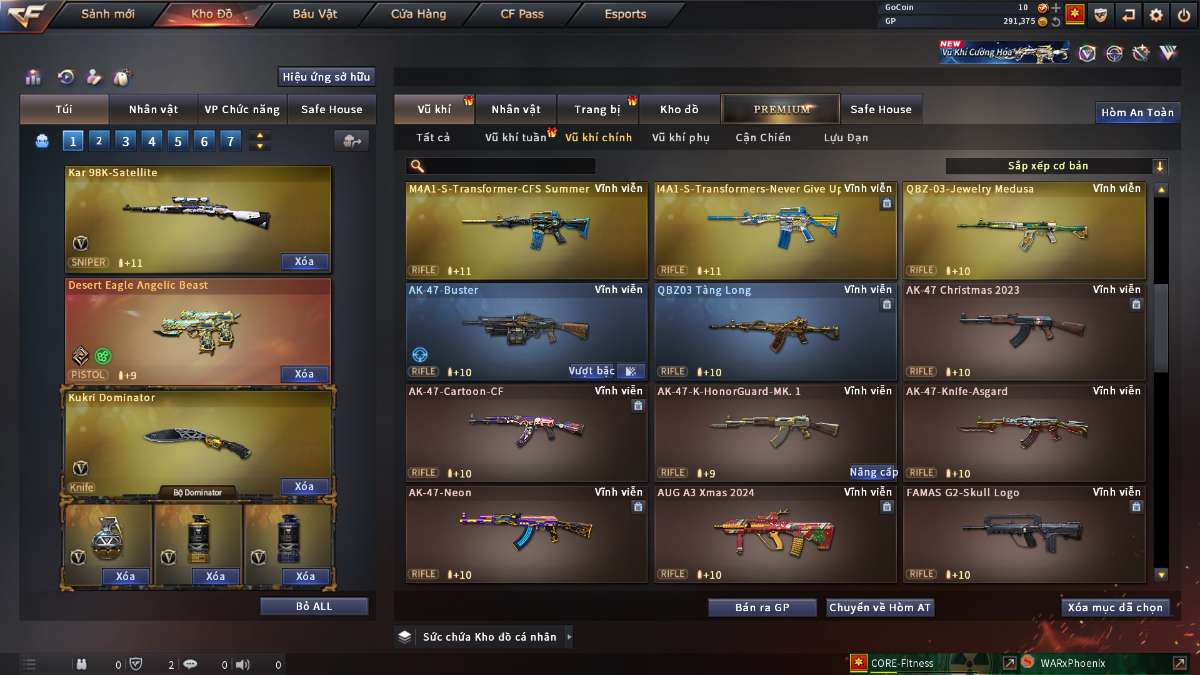 shop acc cf uy tin gia re